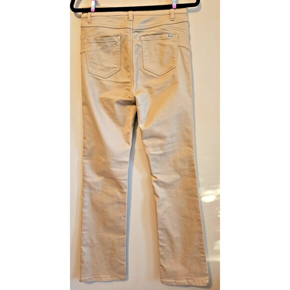DG2 Diane Gilman Stretch Denim Comfort Straight Jean Khaki Color Size 4T - Picture 2 of 5